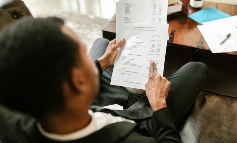 account overview summary provided